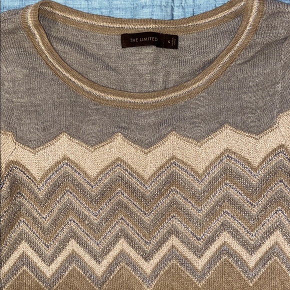 THE LIMITED | Dressy Zigzag Striped Sweater - Picture 3 of 3